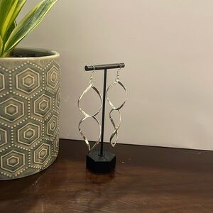 Silver “Swirl” Fashion Earrings